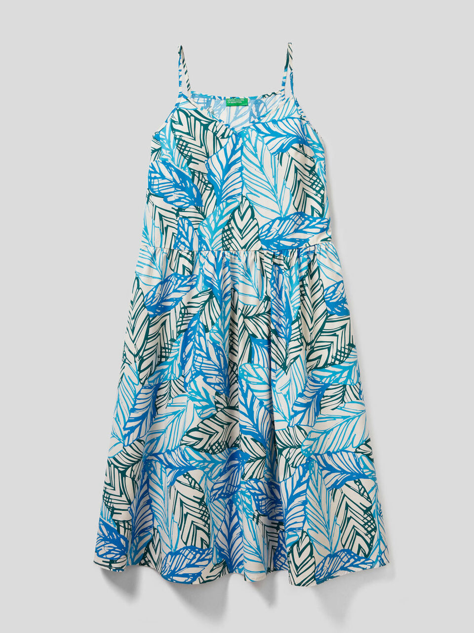 Trägerkleid aus Baumwolle mit Print image number 1
