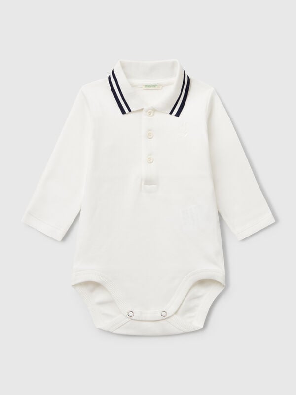 Polo-Body aus Baumwolle Newborn