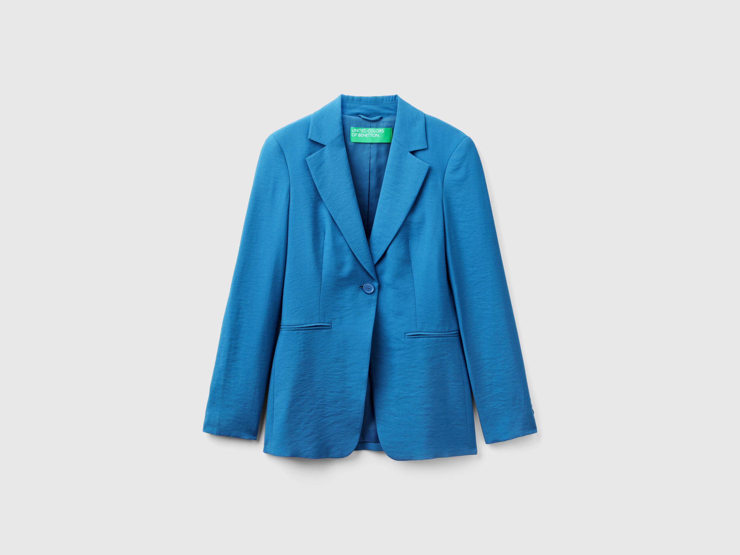 Fließender, taillierter Blazer - Blau | Benetton