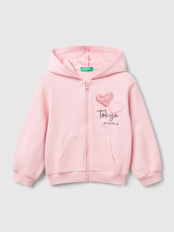 Kapuzenpullover mit Pailletten Mädchen