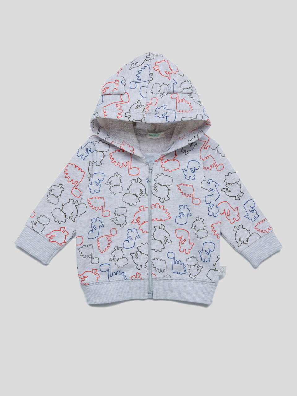 Sweatshirt mit All-over-Print und Kapuze image number 1