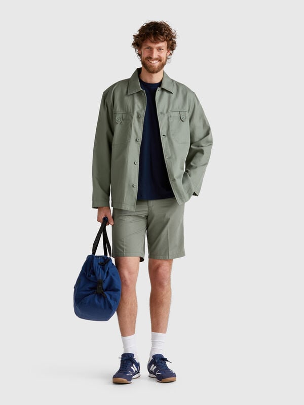 Chino-Bermudashorts aus Canvas Herren