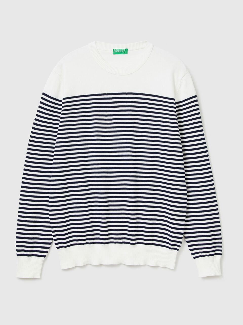 Gestreifter Pulli aus 100% Baumwolle image number 1