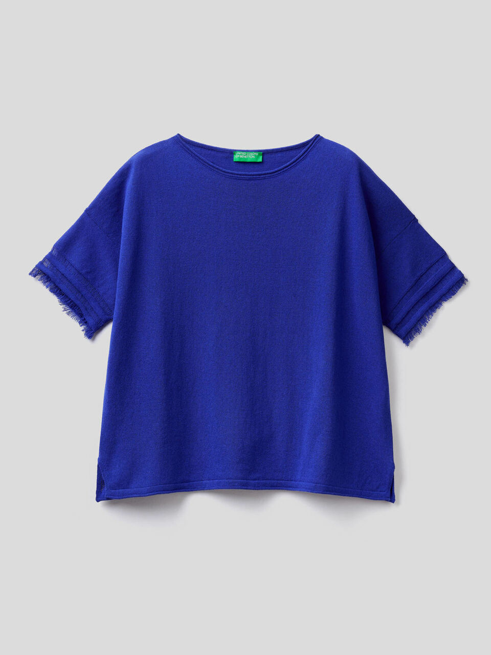 Shirt mit ausgefransten Ärmeln image number 1