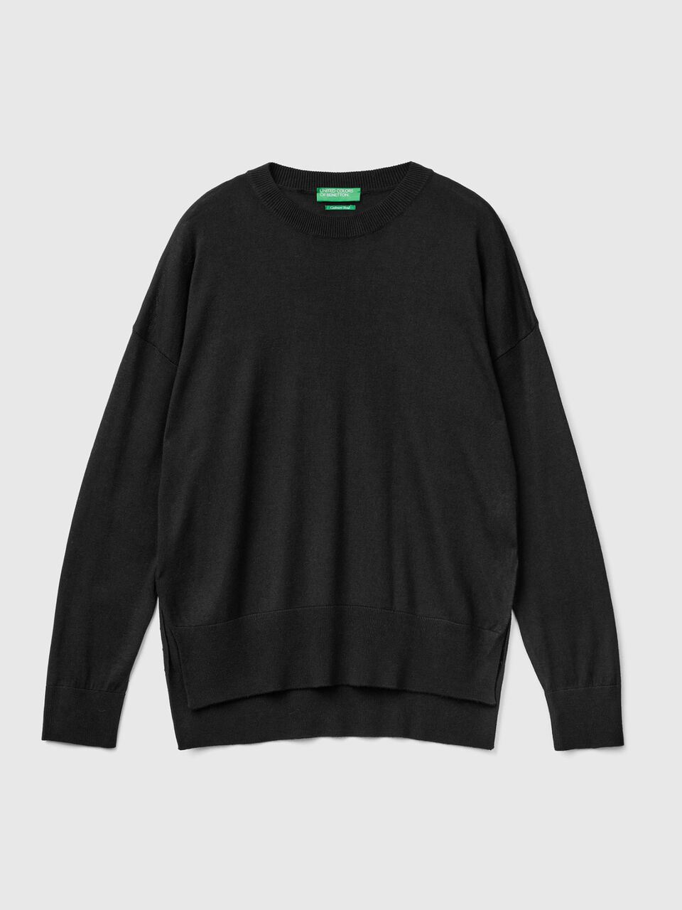 Pullover in einer Viskosemischung mit Schlitzen image number 1
