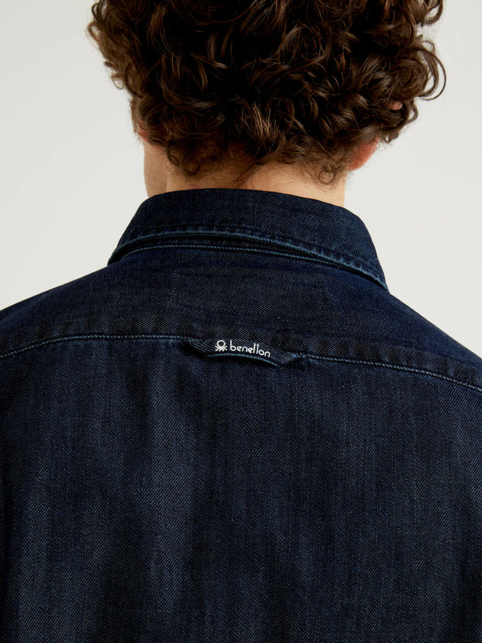 Hemd aus Denim in reiner Baumwolle Herren image number null