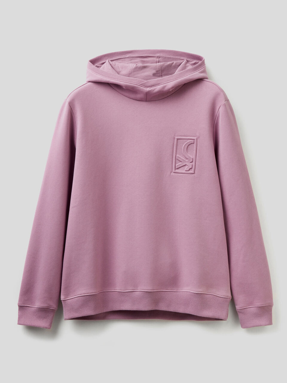 Einfarbiger Sweater mit Kapuze image number 1