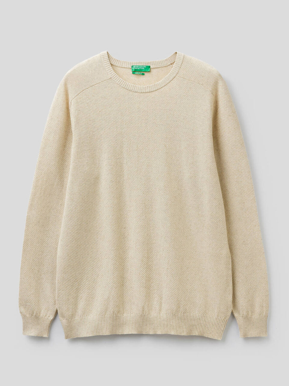 Pullover in einer Mischung aus Baumwolle und Leinen Herren image number 1
