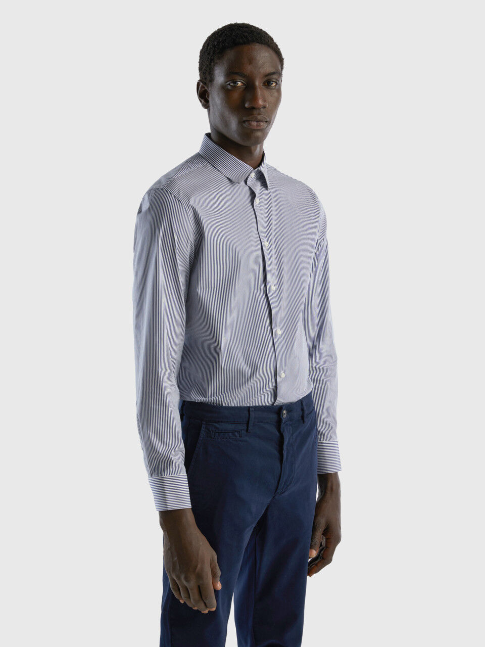 Slim-Fit-Hemd aus einer stretchigen Baumwollmischung