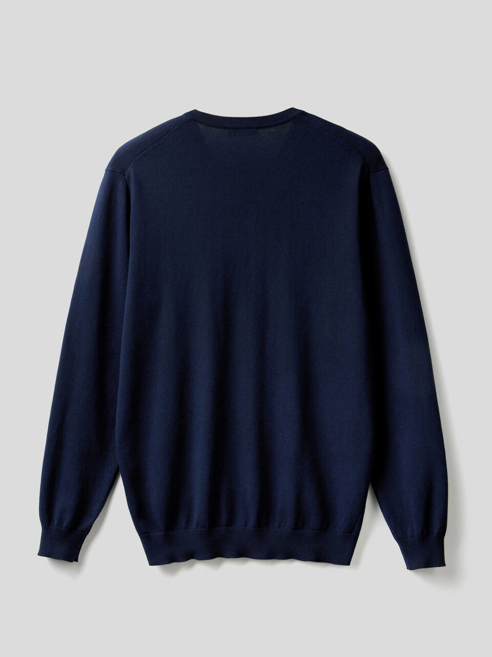 Pullover aus reiner Baumwolle mit V-Ausschnitt image number 2