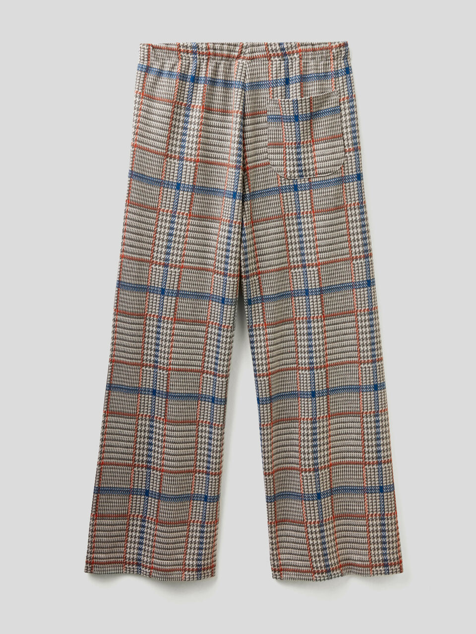 Karierte Hose mit weitem Bein image number 2