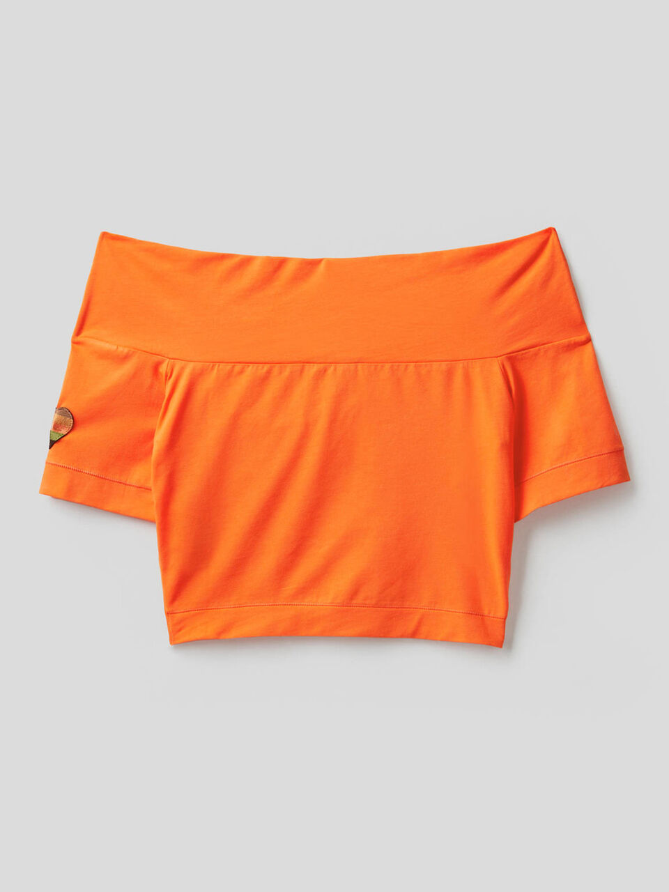 Kurzes Top aus stretchiger Baumwolle Damen image number 2