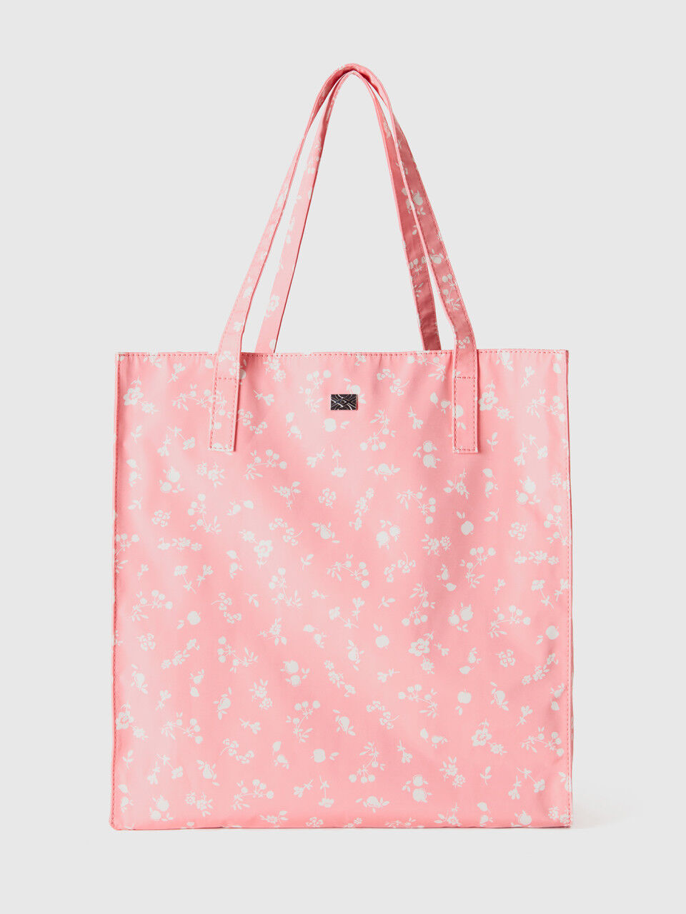 Shopping Bag in Rosa mit Muster