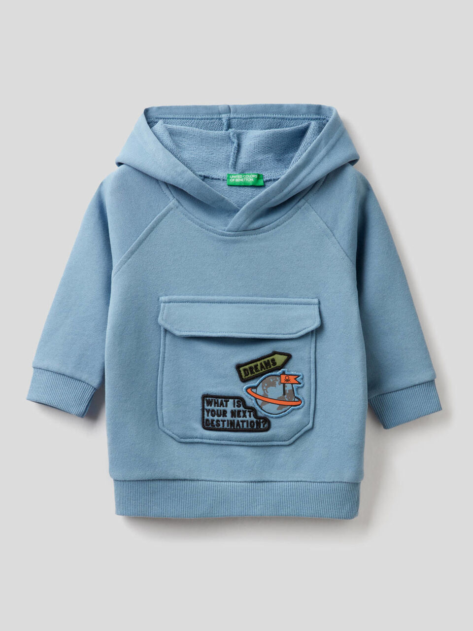Sweatshirt mit Kapuze und Maxi-Tasche image number 1