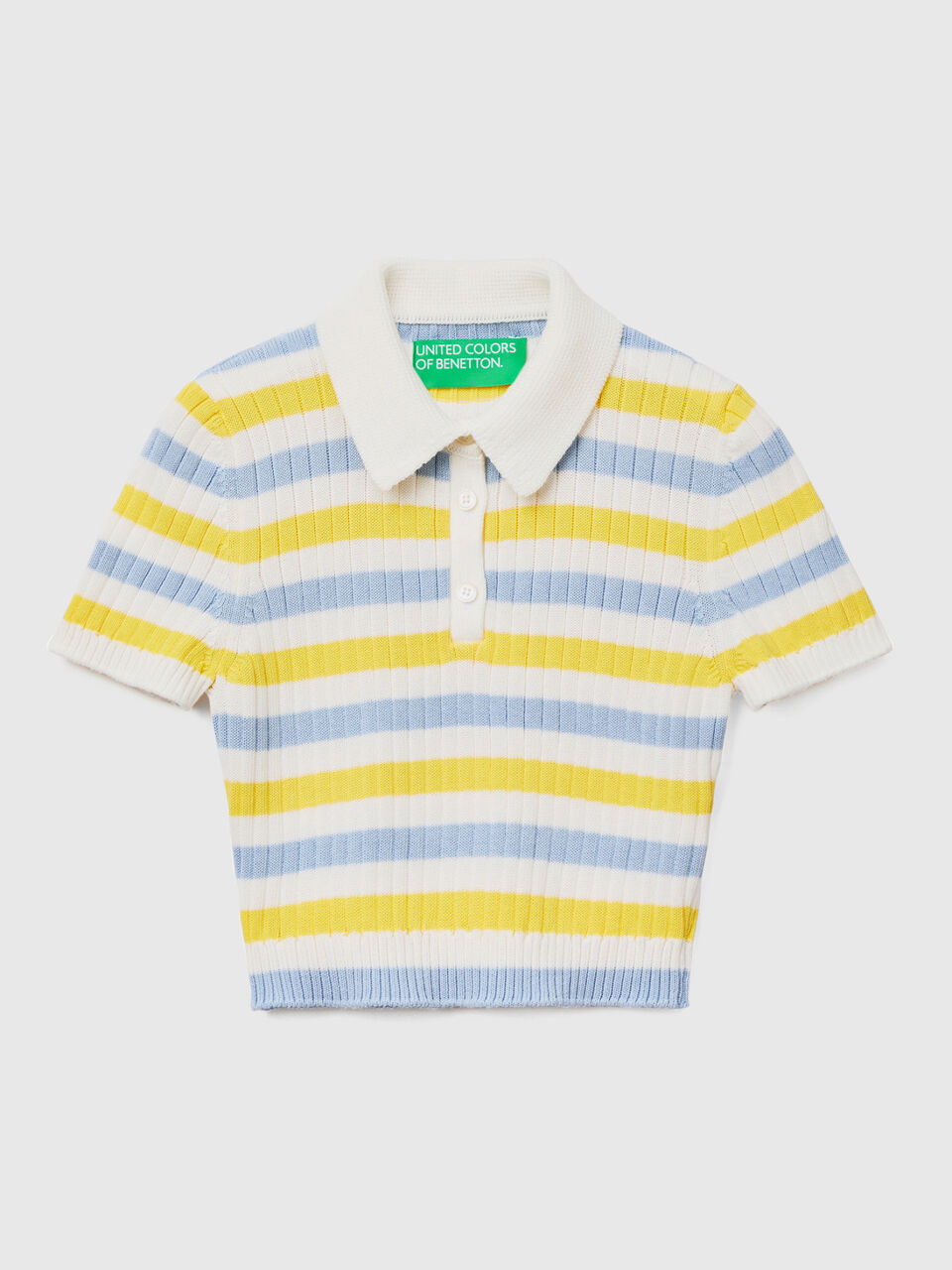 Cropped-Polo mit Streifen image number 1