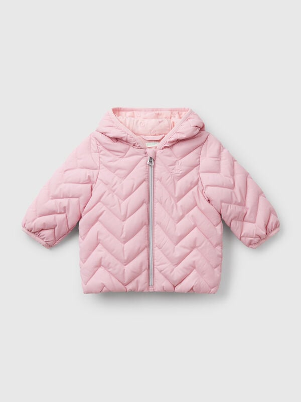 Gefütterte Daunenjacke mit Ohren Newborn