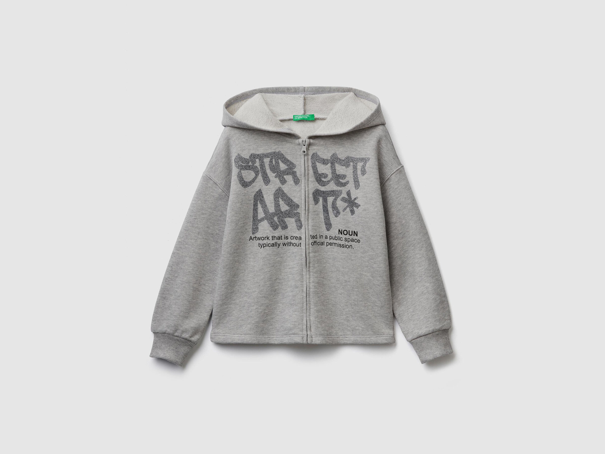 Sweatshirt mit Kapuze und Glitter image number null