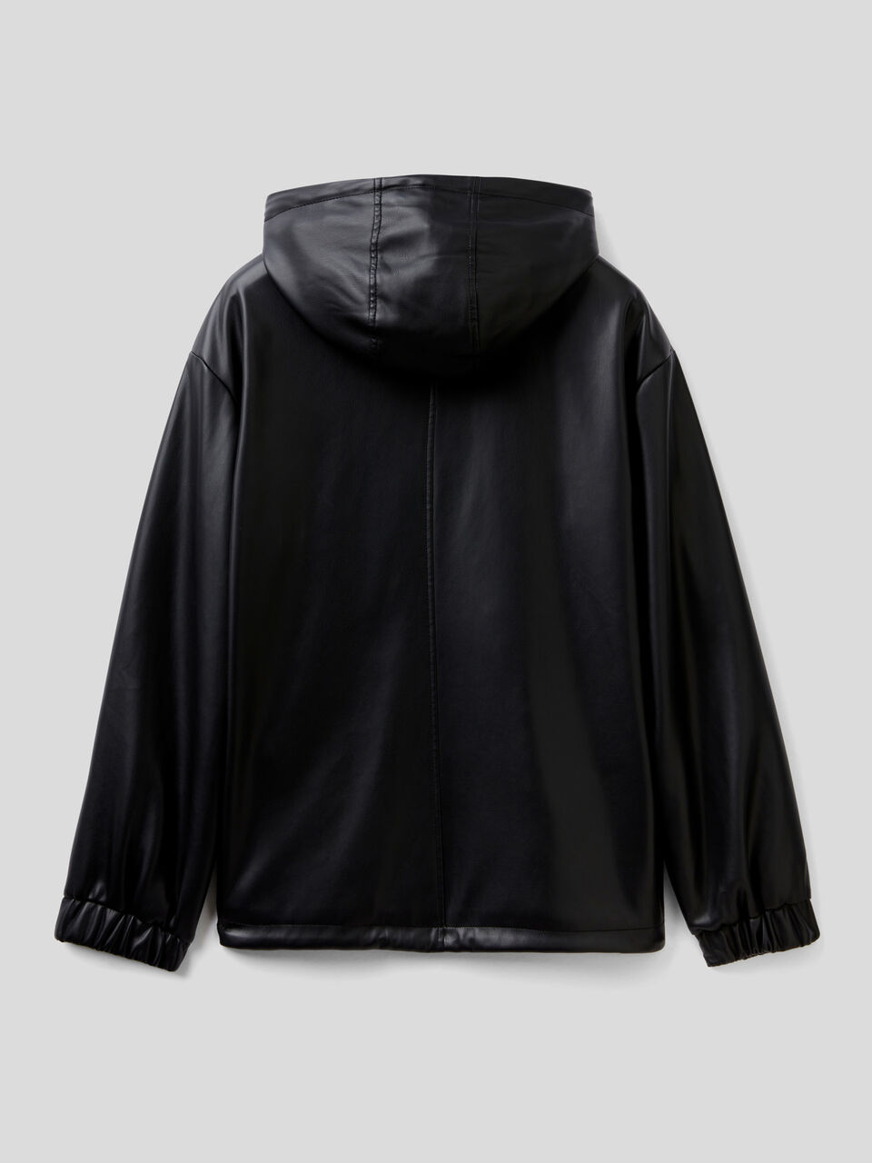 Jacke aus beschichtetem Stoff mit Kapuze image number 2