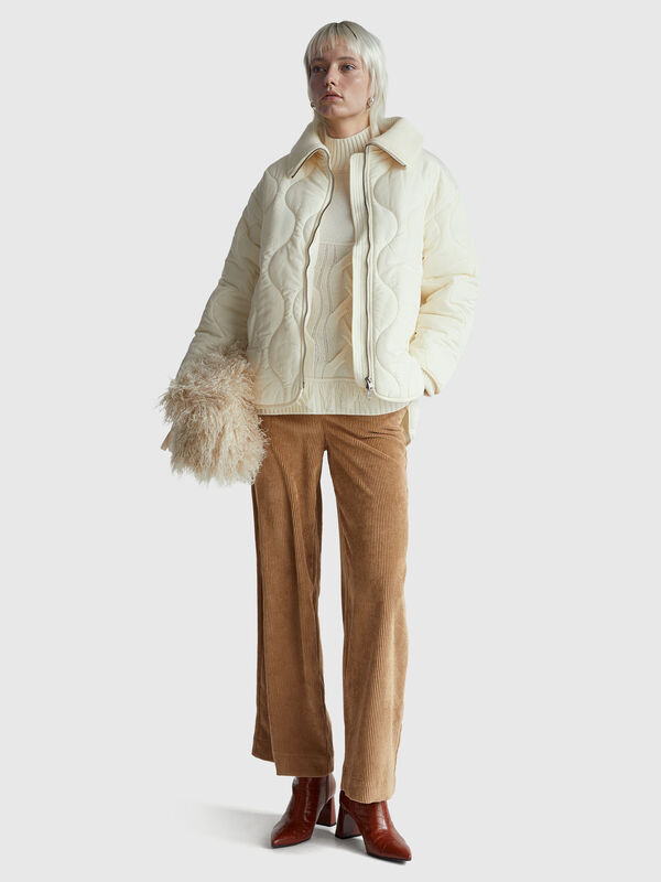 Gesteppte Nylonjacke Damen