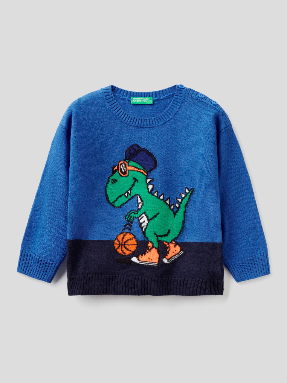 Pullover mit Design als Intarsienmuster image number 1