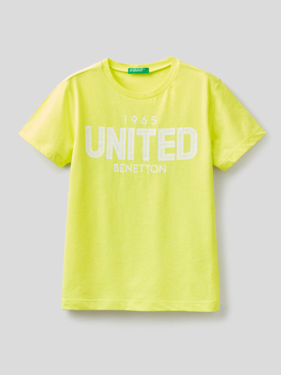 Neonfarbenes T-Shirt mit aufgedrucktem Logo image number 1