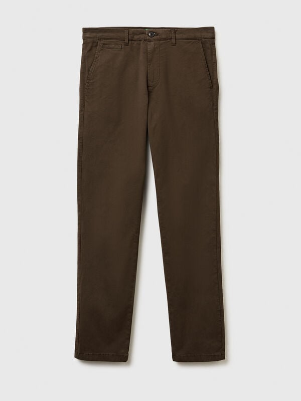 Dunkelbraune Slim Fit Chinos Dunkelbraune Slim Fit Chinos Herren