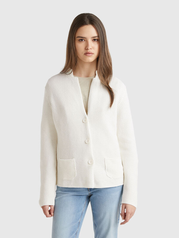 Strickjacke aus 100 % Baumwolle Damen