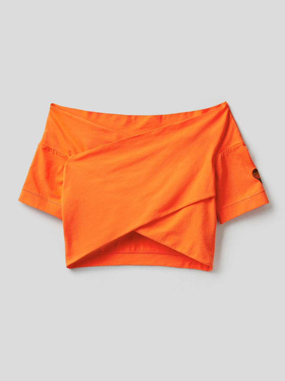 Kurzes Top aus stretchiger Baumwolle Damen image number 1