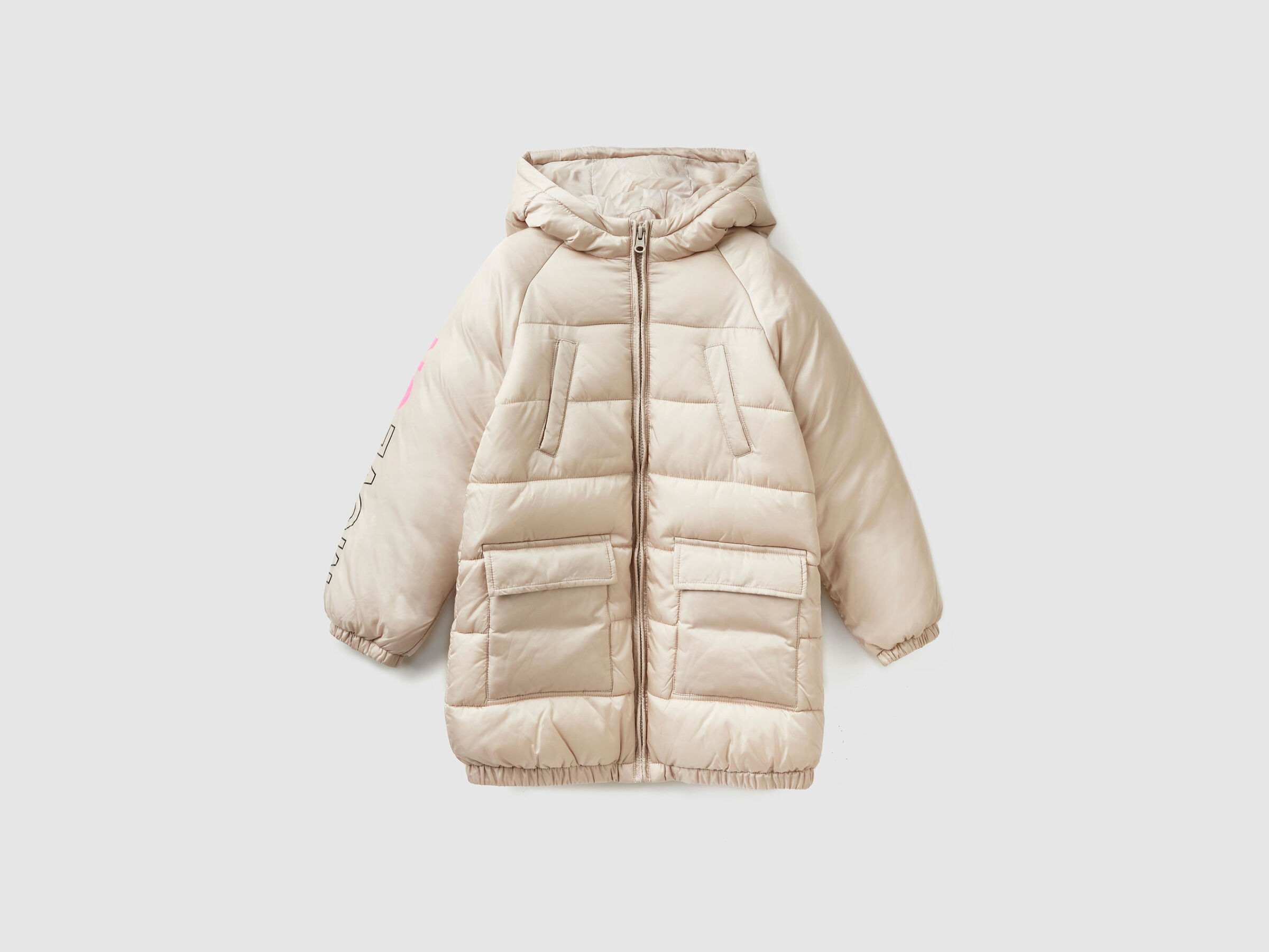 Jacke mit Print und Kapuze image number null