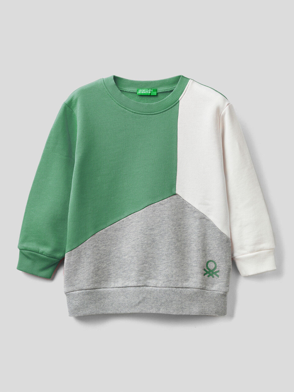 Sweatshirt aus Bio-Baumwolle mit Farbblöcken