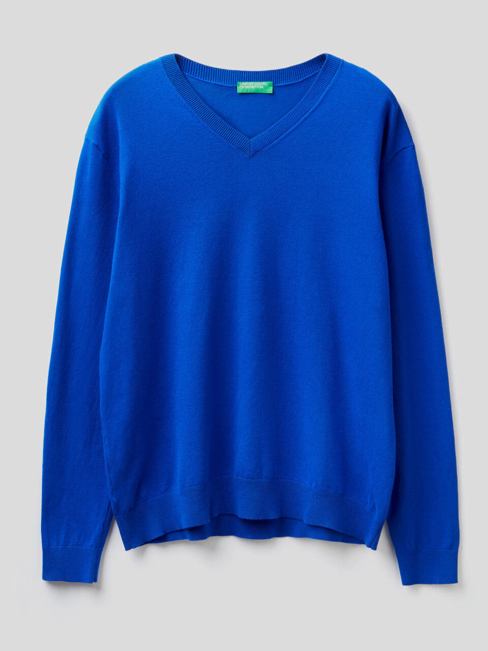 Pullover mit V-Ausschnitt in einer Baumwollmischung image number 1