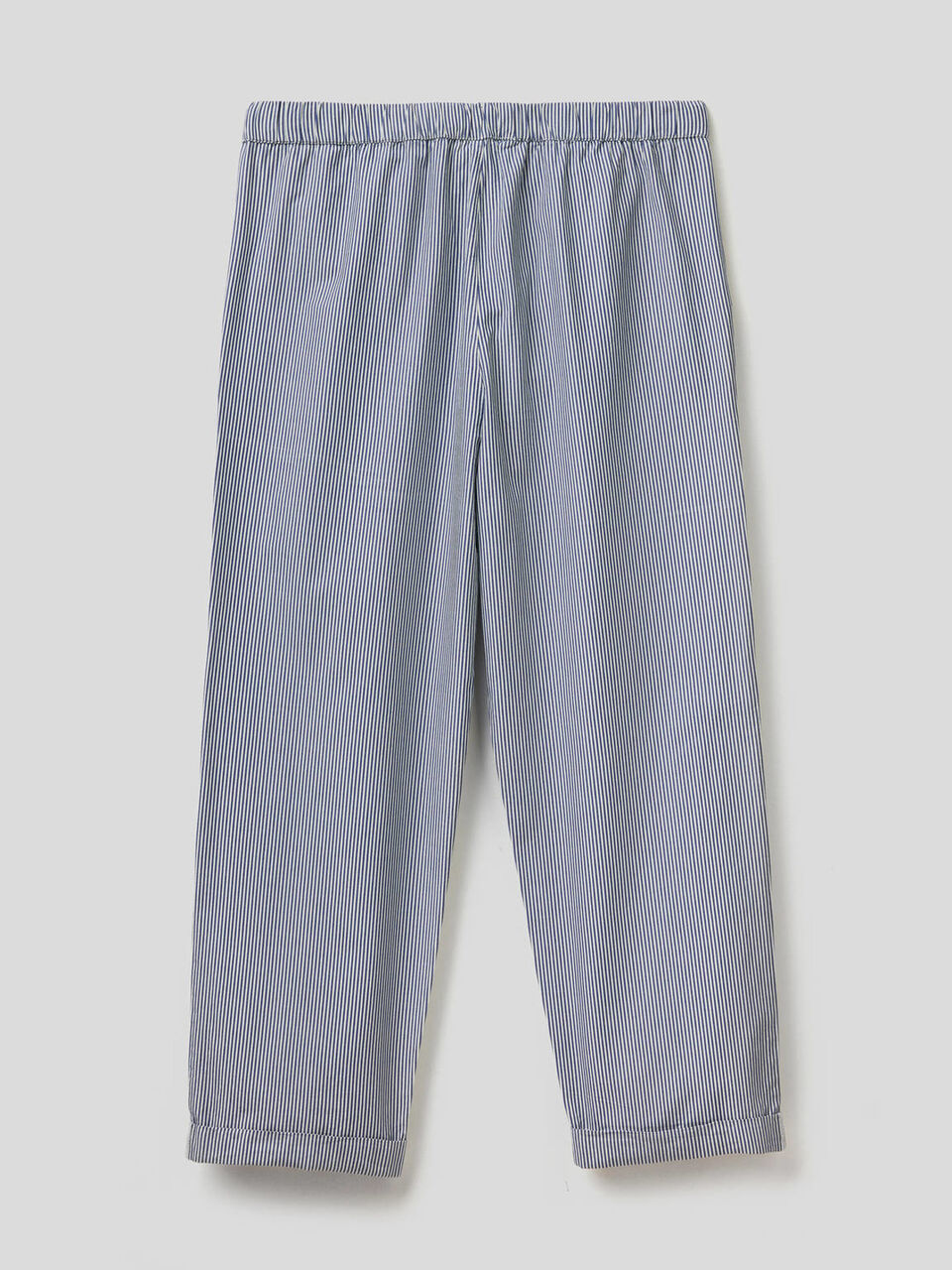 Gestreifte Hose aus reiner Baumwolle image number 2