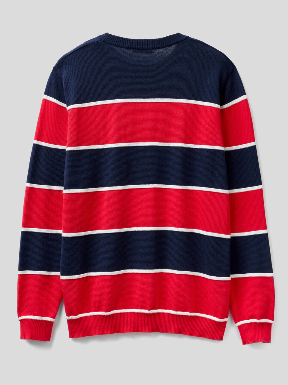 Gestreifter Pullover aus 100% Baumwolle mit warmer Haptik image number 2