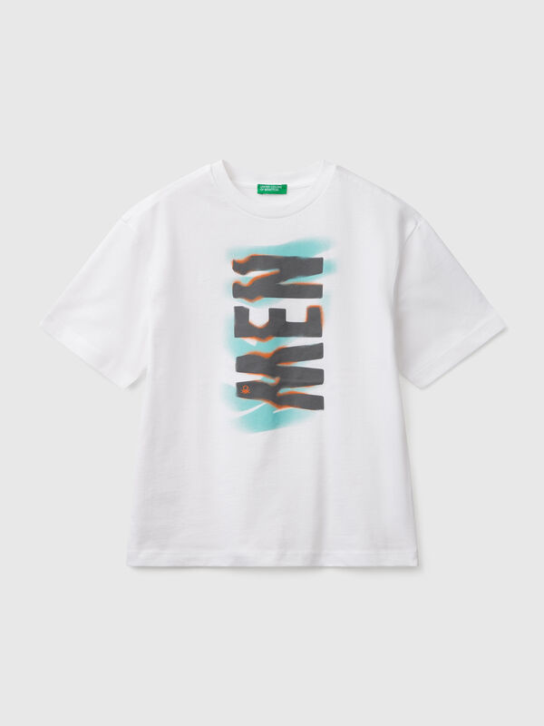 Kurzarm-T-Shirt aus Baumwolle Jungen