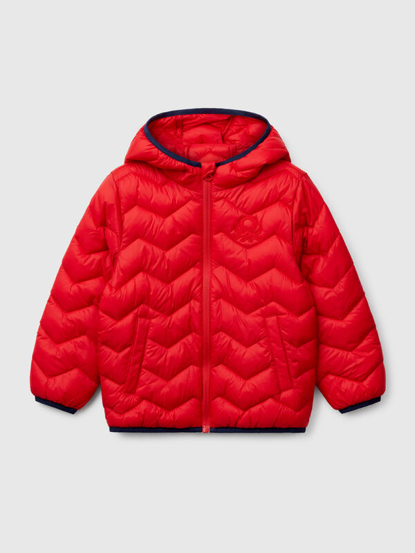 Gepolsterte Jacke mit Kapuze Jungen