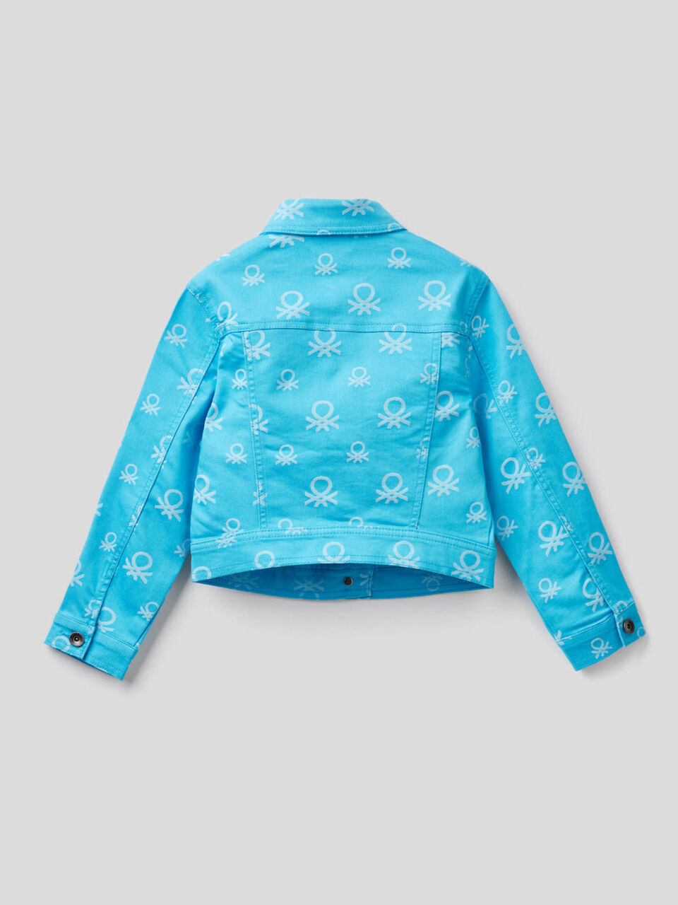 Cropped-Jacke mit Logo-Muster image number 2