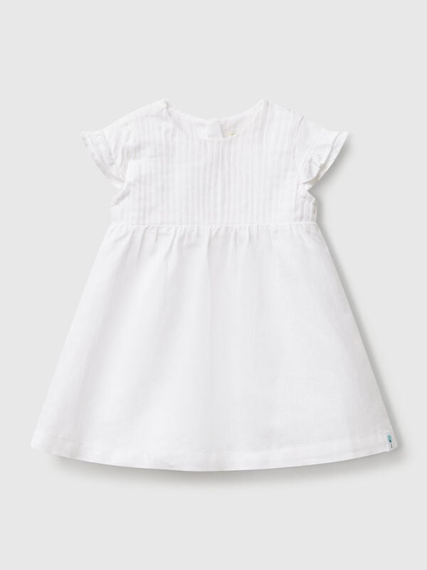 Kleid aus Leinen- und Baumwollmischung Newborn