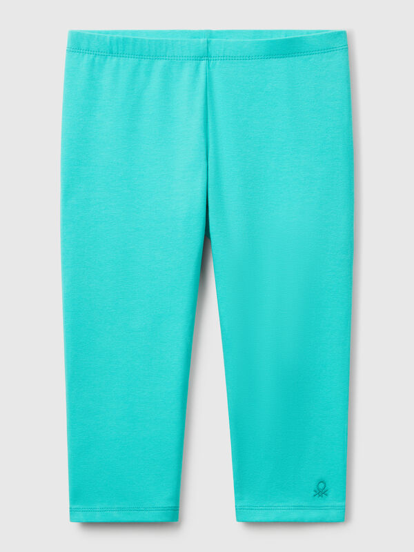 Knielange Leggings aus Stretch-Baumwolle Mädchen