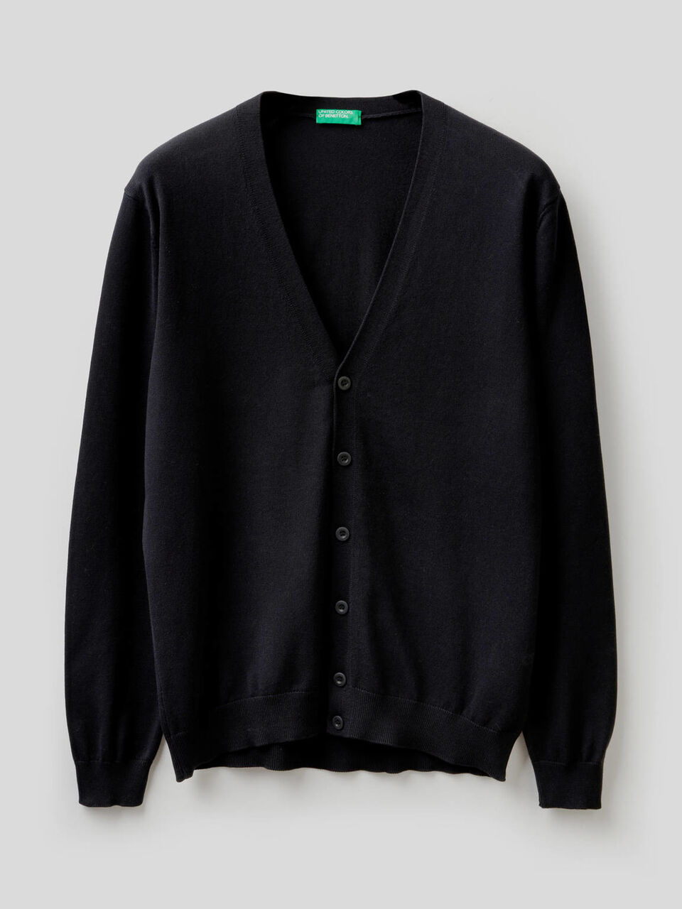 Strickjacke aus 100% Baumwolle mit V-Ausschnitt image number 1