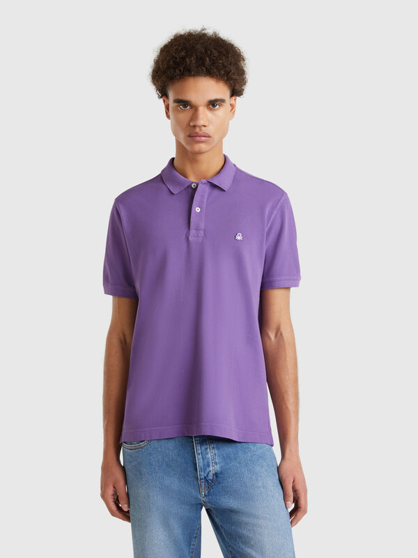 Polo regular fit in Viola Herren
