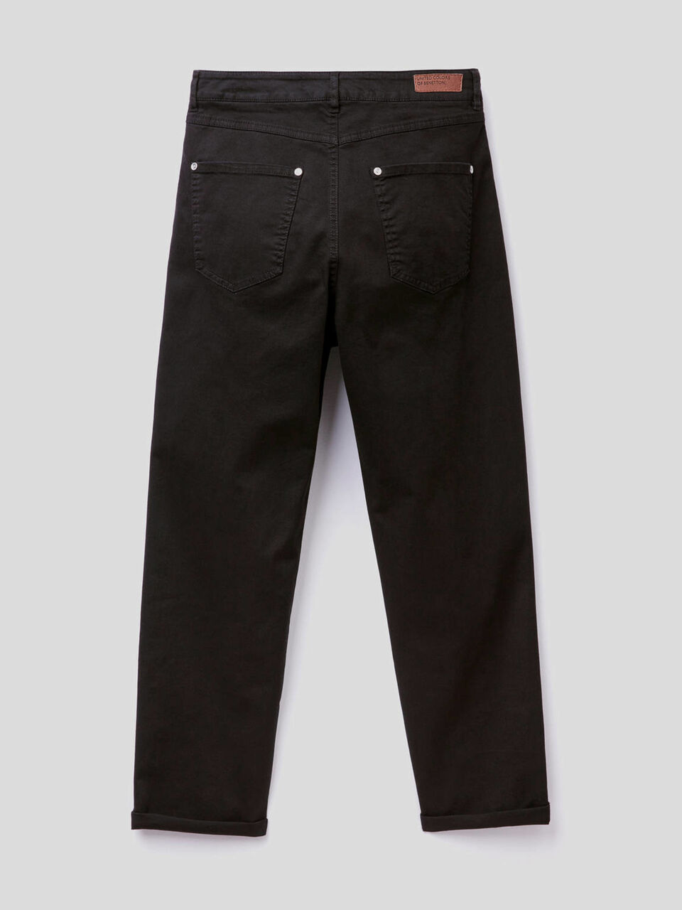 Boyfriend-Hose aus stretchiger Baumwolle image number 2