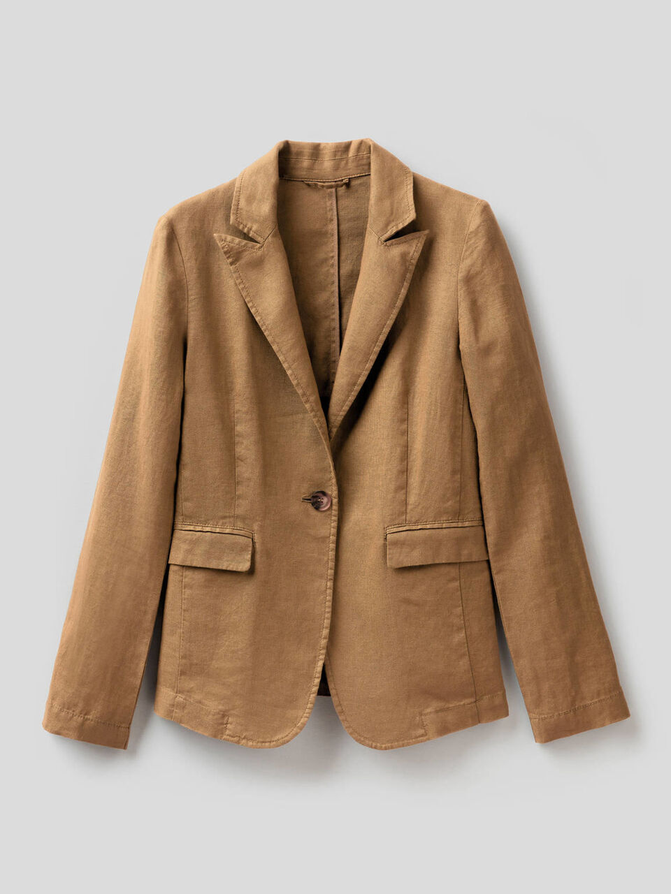 Taillierter Blazer aus 100% Leinen image number 1