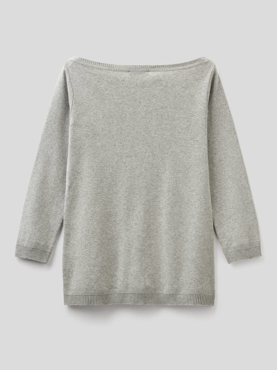 Pullover aus 100% Baumwolle mit U-Boot-Ausschnitt image number 2