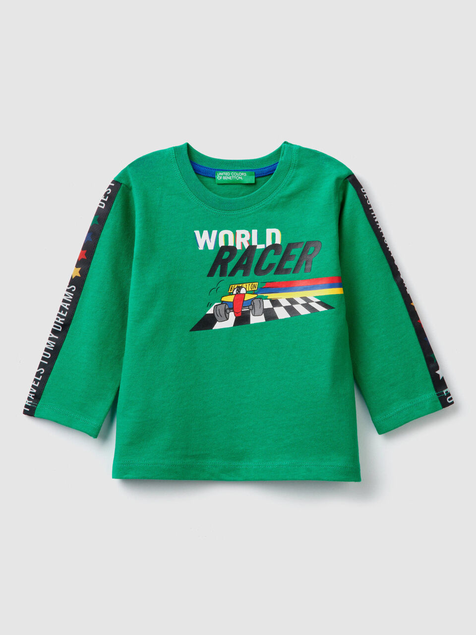 T-Shirt mit aufgedrucktem Slogan Jungen image number 1