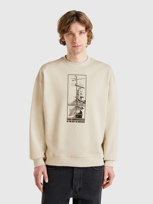 Sweatshirt mit Aufdruck Herren