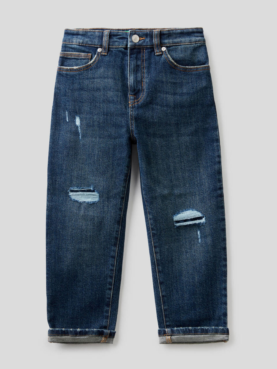 Slouchy-Jeans mit Destroyed-Effekten image number 1