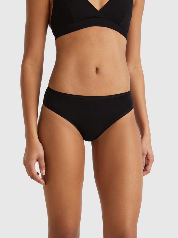 Basic-Slip aus elastischer Baumwolle Damen