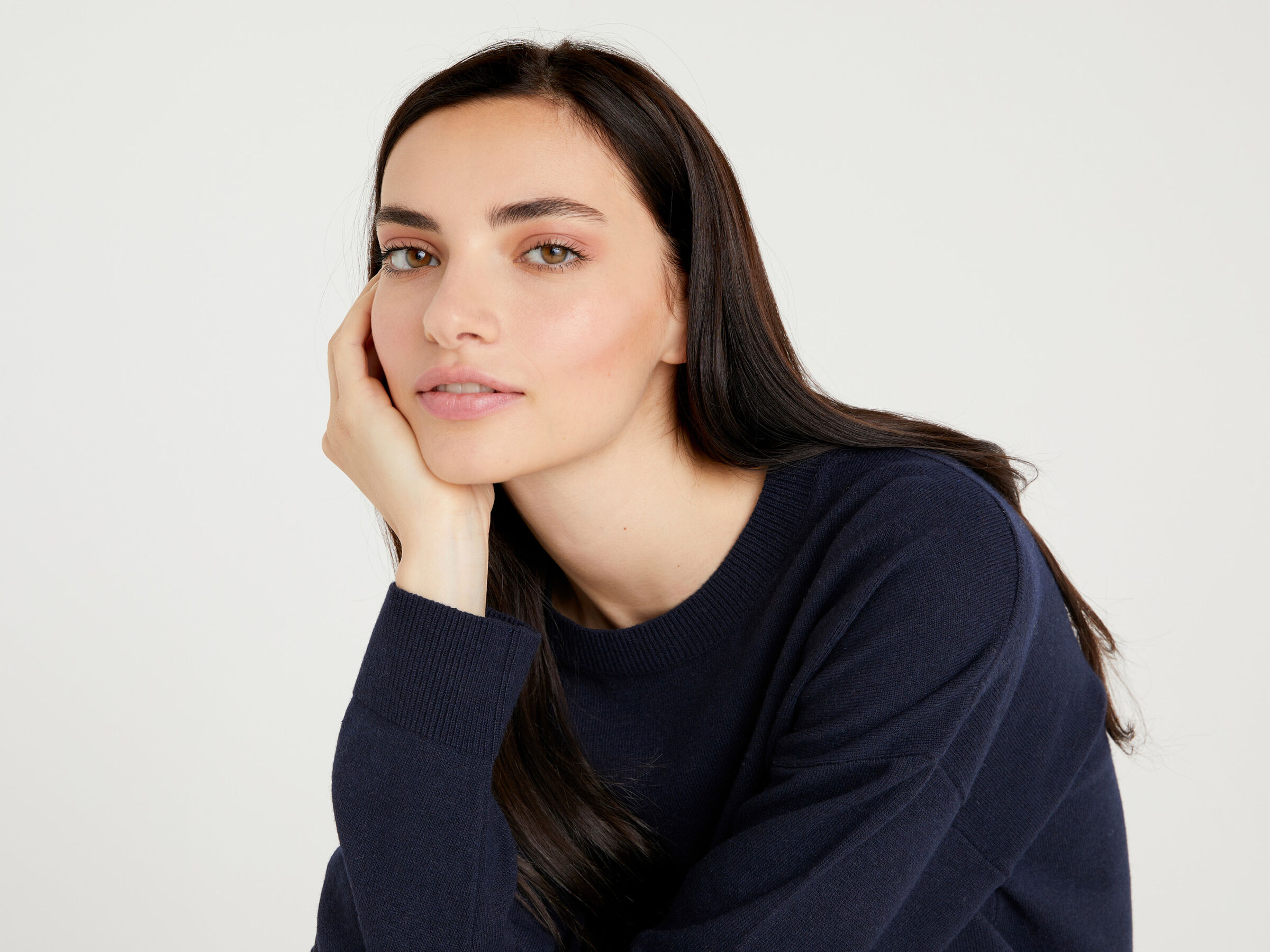 Boxy-Fit-Pullover in einer Cashmeremischung image number 3
