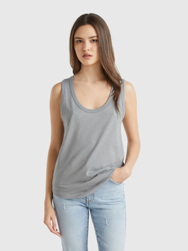 Leichtes Tanktop aus Baumwolle Damen