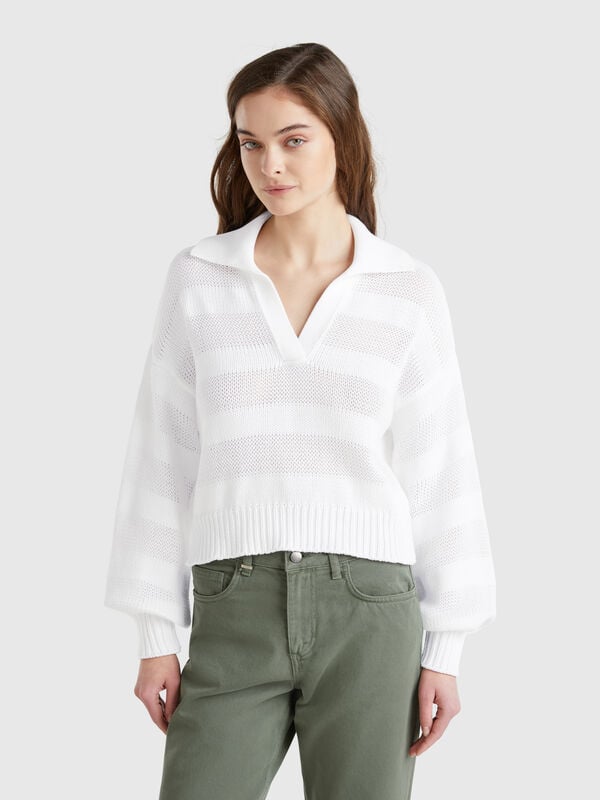 Polopullover aus 100 % Baumwolle Damen